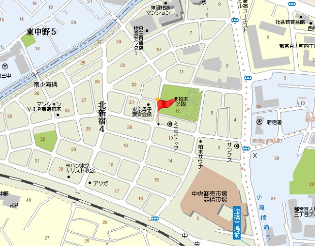 近めの地図